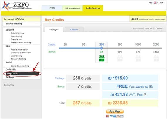 buy credits buy credits